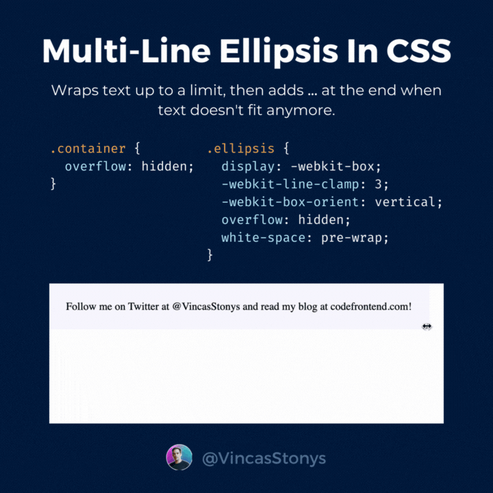 Easiest Way to Truncate Text With Ellipsis in CSS