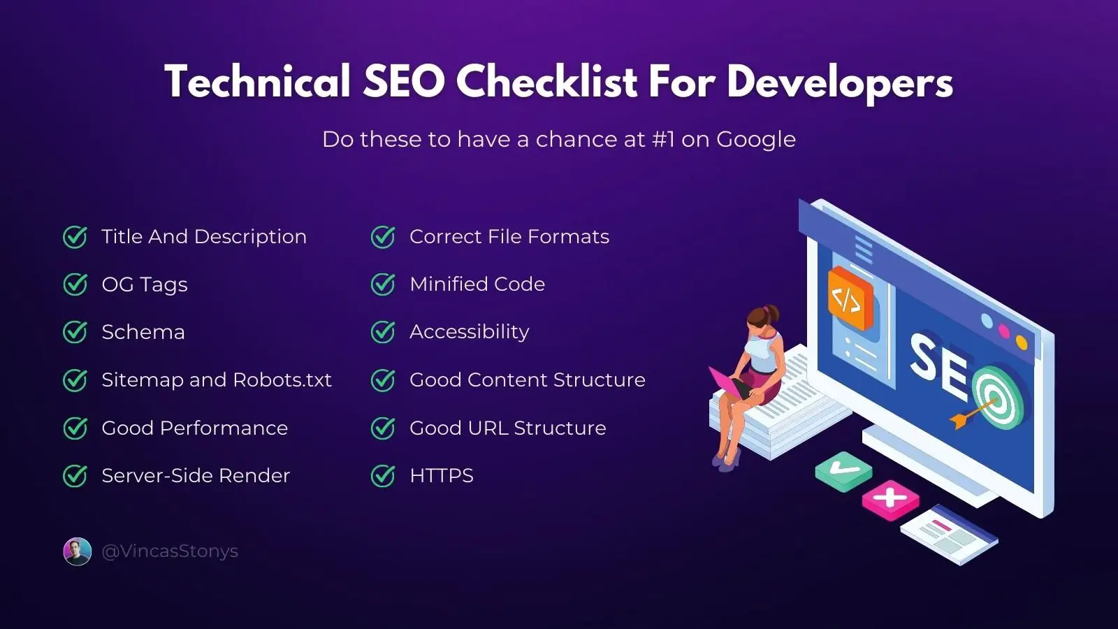 12-step Technical SEO checklist for developers.